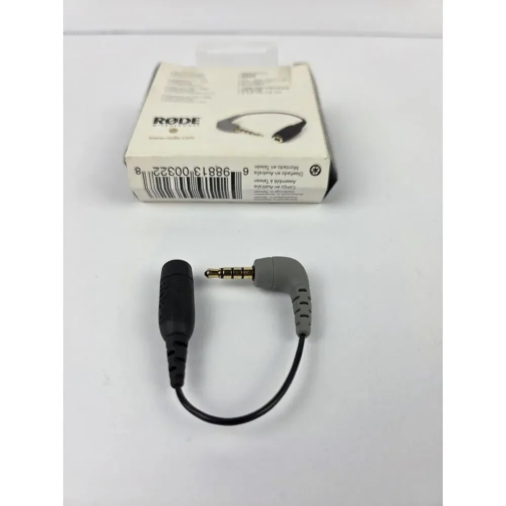 Rode SC4 3.5mm TRS to TRRS Microphone Cable Adaptor 3 Inches